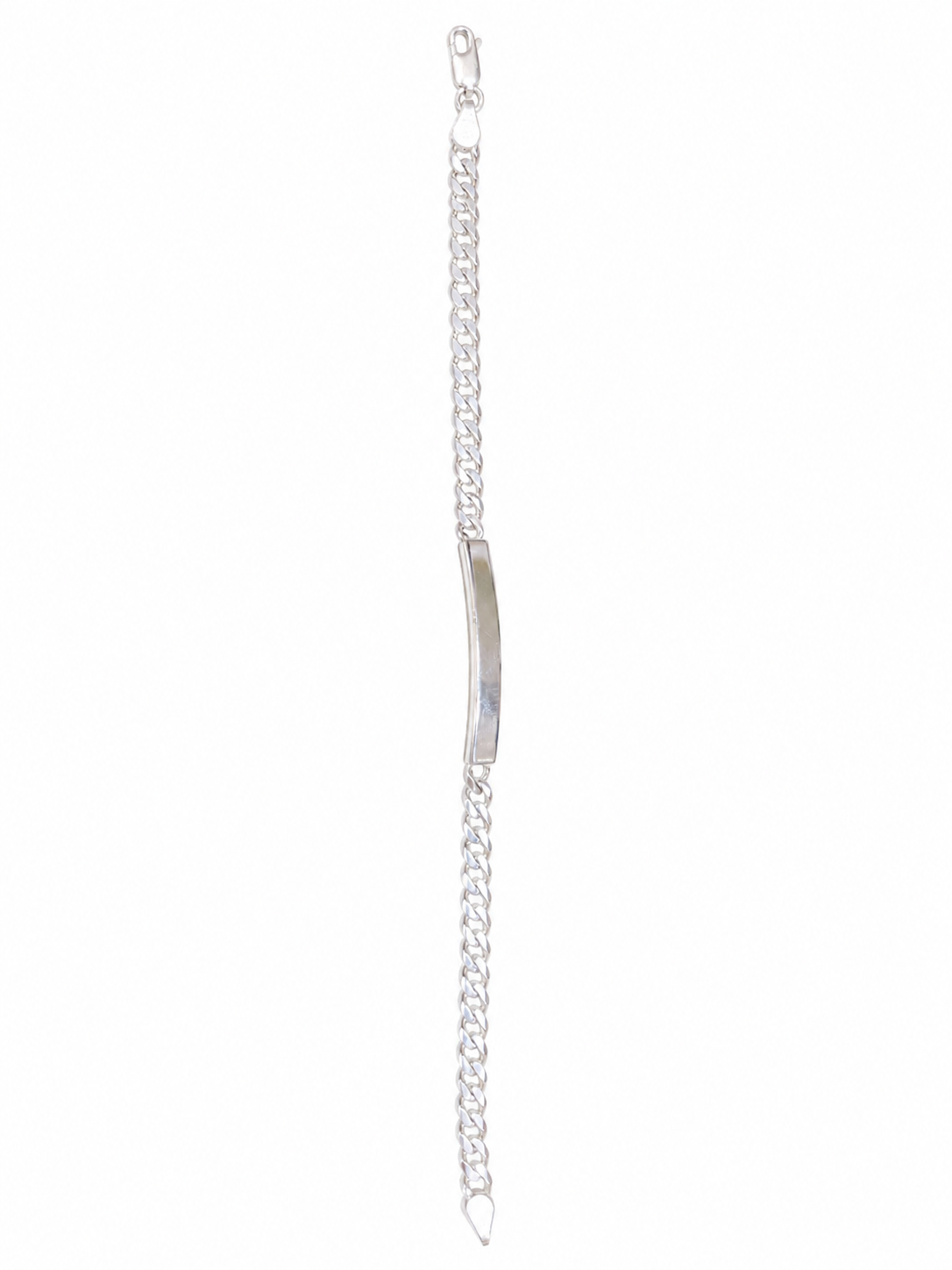 Kritharth Jewels Sterling Silver ID Chain Bracelet