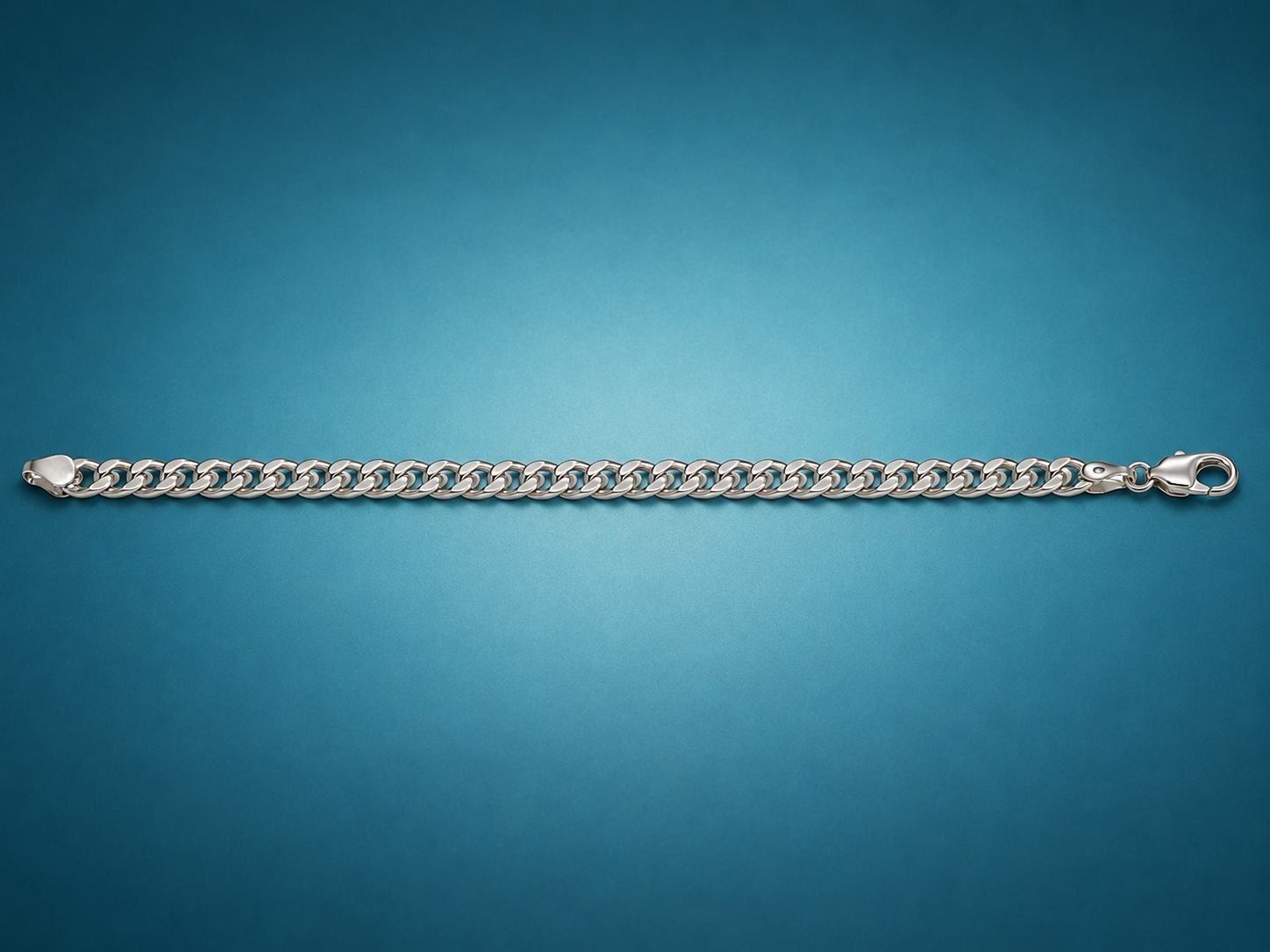 Kritharth Jewels Premium Silver Cuban Link Bracelet