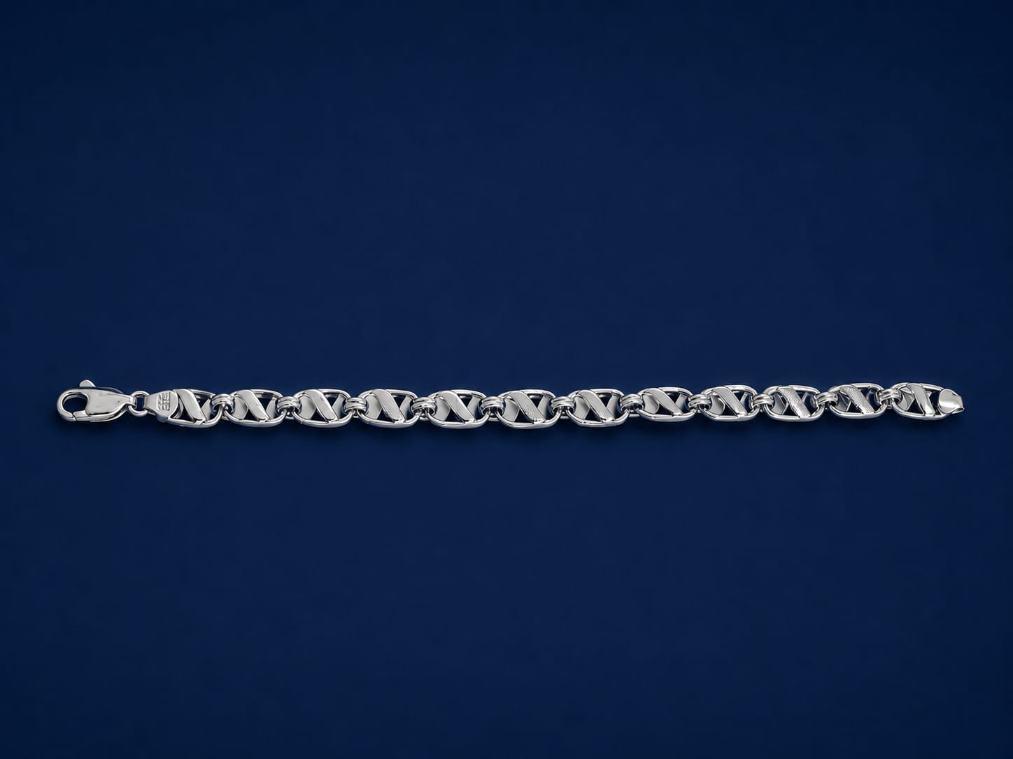 Kritharth Jewels Silver Infinity Link Bracelet