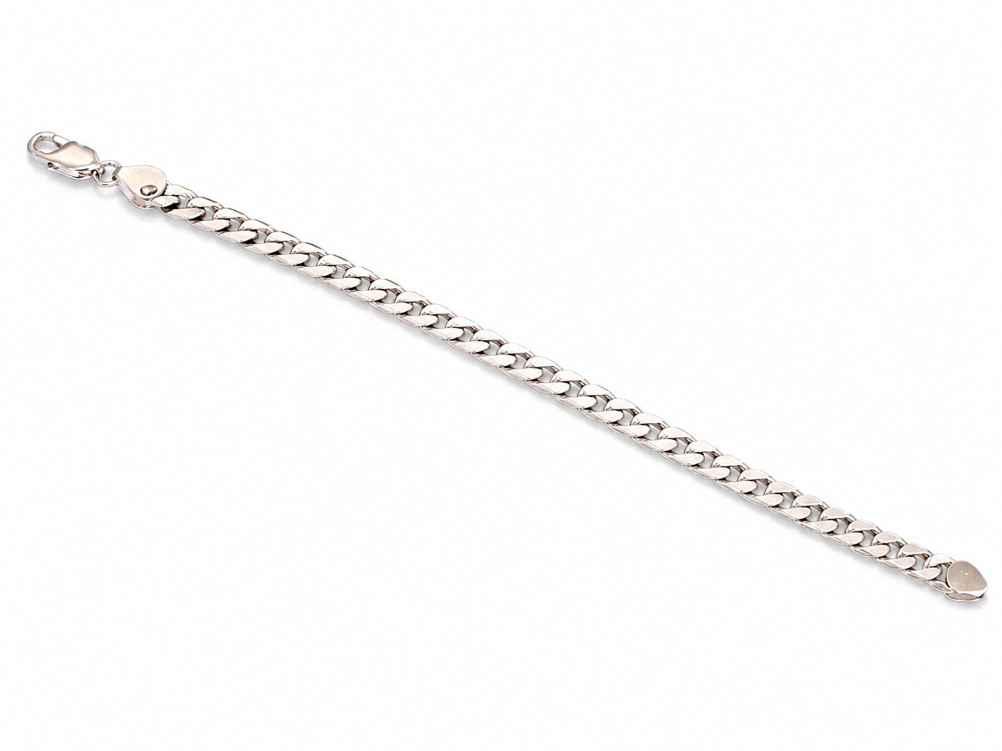 Kritharth Jewels Silver-Tone Cuban Link Bracelet