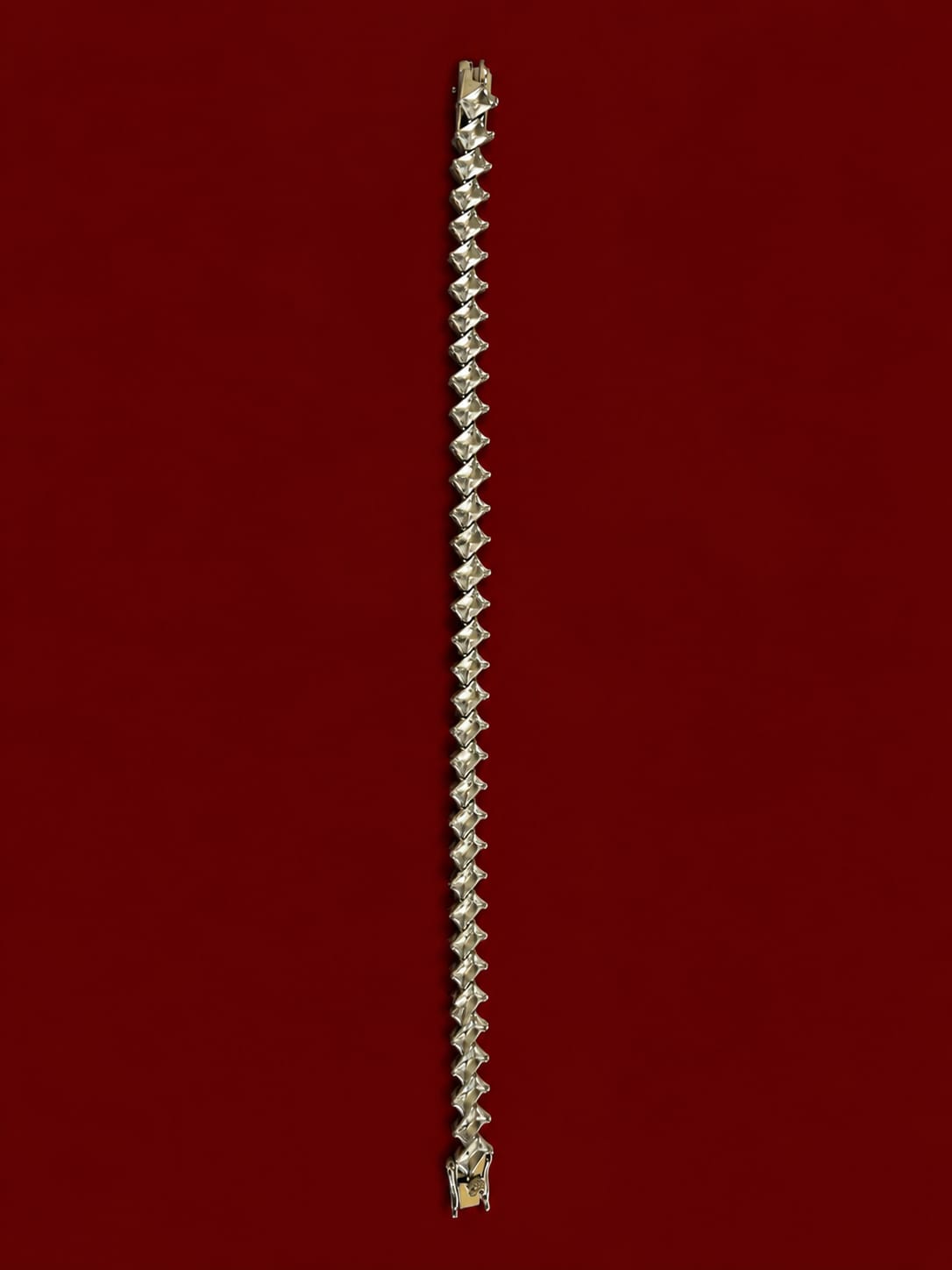 Kritharth Jewels Geometric Link Bracelet – Premium Silver Finish